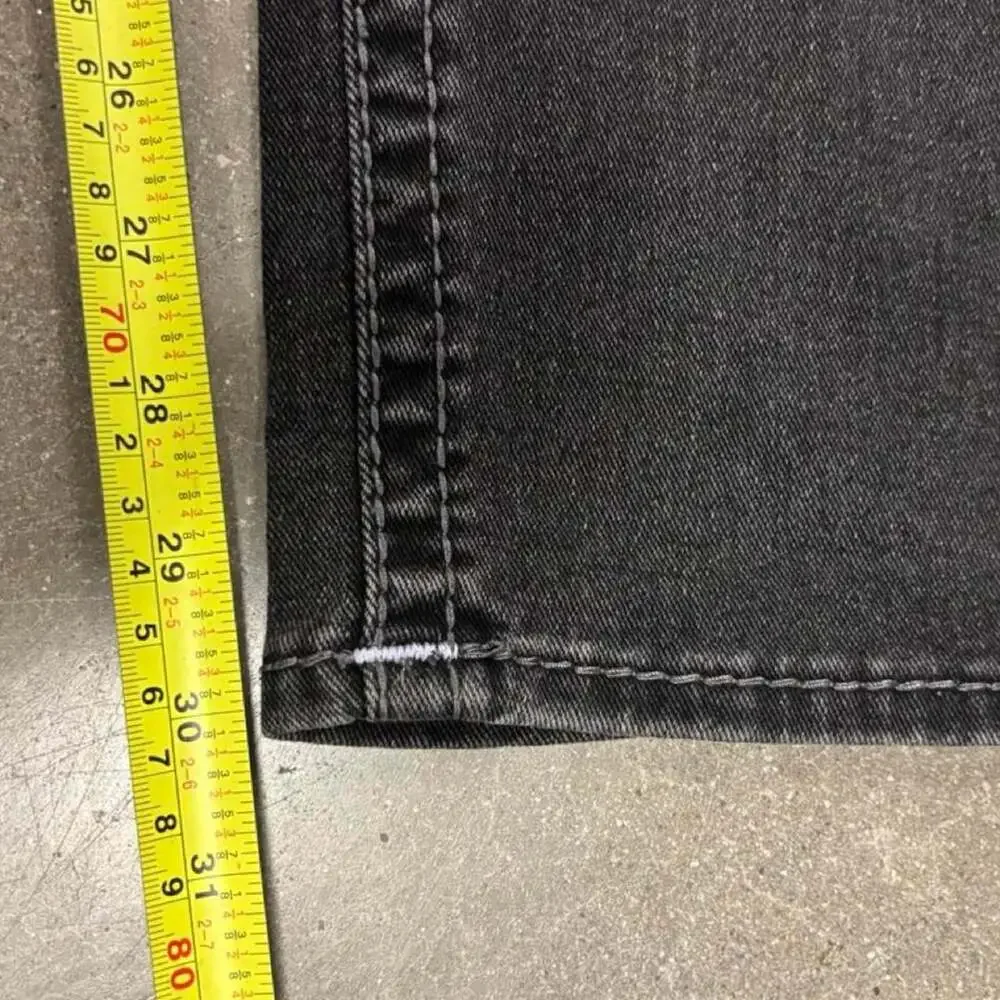 True Religion Rocco Relaxed Skinny Jeans Washed Coal Grey W36